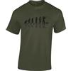 Baddery Maglietta da Caccia - „Cacciatore Evoluzione" (Verde Militare XL)