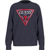 Guess LS Fleece_Core Felpe Manica Lunga Blu Smart Blue 6