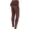 FREDDY - Pantaloni Push Up Wr.up® Vita Regular Con Inserti Ribbed, Donna, Marrone, Extra Large