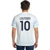 Generico Seconda Maglia Lautaro 10 Away Ghost Aqua Bianca Replica autorizzata Stadio 2025-2026 Regalo per Tifosi Calcio Taglie da Bambino e Adulto (IT, età, 8 Anni)