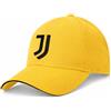 JUVE Cappello Juventus Ufficiale Giallo con Logo JJ Nero