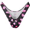 Landofgenie Perizoma Tucking Gaff Mutandine per Crossdresser Nascondere Gaff Panty Modellante Mutandine Intimo Stampato Mutande per Crossdresser Transgender Nero M