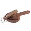NORTH POLE cintura bassa in vera pelle NP172 uomo donna unisex in confezione regalo in metallo, vari colori (waist size 105 cm, taupe)