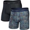 SAXX Underwear Co. Quest - Boxer da uomo in rete a asciugatura rapida, confezione da 2, Matrix Camo/Nero, M