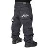 The blueskin Jeans Baggy Uomo Pantaloni Larghi per Uomo e Ragazzo Stile Skate Rap Baggy Hip Hop Nero Used Stone Wash Scuro - W 34 IT 48