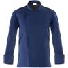 GIBLOR'S Ergos Workwear Giblor's Giacca RAUL da Cuoco Chef Manica Lunga Collo Coreano Uomo Slim Fit BLU