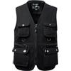 Yukirtiq Gilet da Pesca Uomo Estivo Giubbotto Smanicato Leggero Sportivo Gilet Multitasche da Caccia, Nero, XL