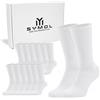 SYMOL 6 Paia Calzini Uomo Calze Donna 39-54 Taglie Grandi Calze Sportive Adatto per Escursionismo,Pallacanestro,Tennis e Running e Altri Con Scatola Regalo.