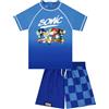 Sonic The Hedgehog Costume Piscina Bambino di Sonic, Costume Nuoto Ragazzo, Rash Vest E Pantaloncini da Bagno per Bambini 11-12 Anni