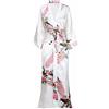 BABEYOND Babyond - Accappatoio da Donna, Maxi, Lunghi, Kimono, da Spiaggia, Motivo Pavone, Stampa a Maglia, Kimono Champagne Taglia Unica