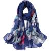 STORY OF SHANGHAI Foulard Donna Seta di 100% Seta, Stola Elegante Cerimonia Chiffon Leggera, Sciarpa Primaverile con Fantasia Colori, Adatto a molteplici occasioni