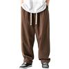 Generico Pantaloni Uomo Chregular Pantaloni Uomo Vita Alta Curvy Jeans Elasticizzati Pantaloni Yoga Cotone Bianco Pantaloni Snellenti Effetto Sauna Pantaloni Cargo Uomo Estivi con Elastico