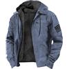 Generic Giacche da Uomo,Giubbotto Invernale Uomo Camicia Boscaiolo Giacca Flanella Spessi Fodera di Peluche Felpa con Cappuccio Foderata Casual Felpa Cappuccio in Pile Giacca Invernale con Tasca