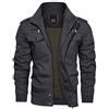 KEFITEVD - Bomber mimetico da uomo, stile cargo, giacca da lavoro, casual, con zip intera, giacca a vento