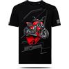 AZgraphishop T-Shirt con Grafica AZ Graphishop Compatibile con Ducati Diavel V4 Red TS-FM-195 (IT, Testo, L, Regular, Regular, Nero)