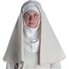 HEMAD Medievale Velan Suora Copricapo Cotone Modello: Hildegard, beige., Taglia unica