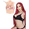 YAPOKCDS Forme del seno in silicone Mascherina in silicone Mezzo corpo stile B-H Cup per Cosplay Drag Queen Crossdressers