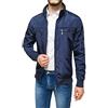 Evoga Giubbotto Giacca Uomo Codice Articolo 392115 Primavera Estate Slim Fit Tecnico Impermeabile Cerniera Manica Lunga Tasche Laterali con Zip Foderato Interno