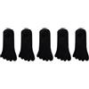 CSSHNL Calze Con Dita 5 paia di calzini estivi invisibili da donna in cotone, sottili, morbidi, traspiranti, a 5 dita(Black)