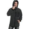 Mnking Giacca Pile Uomo Invernale con Cappuccio Cerniera Sherpa Felpa Polar Hoodie Caldo Termica Lavoro Teddy Cappotto per Outdoor Running Trekking Sci
