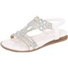 Generico Ciabatte Mare Donna, Sandali Donna Estive, Sandaletti Bohémien, Casual Open Toe Sandali, Plateau Mules Estate Strass Scarpe Con Zeppa, Estivi Eleganti e Comodi da Spiaggia