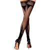 Selente Lovely Legs calze autoreggenti antiscivolo da donna con elegante pizzo, made in EU, S-M