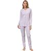 SNELLY Pigiama Donna Primavera Estate 100% Cotone Pigiami 2 Pezzi con Bottoni Aperto o Chiuso Fantasia a Scelta Taglia 44 46 48 50 52 54 56 58 60 (Taglie Forti)