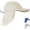 iQ-UV Cappello con protezione per il collo da uomo 55-61 cm - UPF 50+ testato dal TÜV - Cappello solare realizzato con materiali riciclati - Cappello con protezione UV, Taglia unica