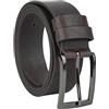 No Limits Cintura Uomo In Vero Cuoio, Made in Italy, Sportiva Senza Cuciture e Accorciabile, Fibbia in Metallo Nickel Free, Alta 3,5 cm Con Scatola