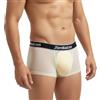ZAIGELUO Boxer da uomo trasparente, biancheria intima sexy in rete, traspiranti, hipster retrò, 1 giallo, XL
