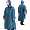 ANYOO Poncho Antipioggia Impermeabile Pioggia Leggero Portatile Giacca Pioggia con Maniche Lunghe per Uomo Donna Trekking all'aperto Ciclismo, Blu mare, Taglia unica