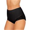 JADEA Slip Donna, Offerta 6-12 Pezzi, Art 06 Cotone Culotte Fianco Alto Vita Alta (6 Pezzi-Nero, 8)