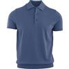 Cashmere Zone CZ-Polo Uomo in Jersey di Lino e Cotone Elegante, Maglietta Casual Estiva a 3 Bottoni, T-Shirt Traspirante Slim Fit, Maglia Leggera per Ufficio o Tempo Libero