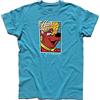 3styler T-Shirt Uomo Napo Orso Capo - Hair Bear - Cartoons Anni 60 Shirt - Linea Classic - 100% Cotone 185 gr/mq (L, Azzurro)