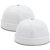 Malaxlx Set di 2 Cappelli da Uomo Senza Tesa - Retro Worker Sailor Skull cap Beanie con Polsino Arrotolato