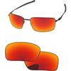 PapaViva Lenti di ricambio compatibili con occhiali da sole Oakley Square Wire 2 2014 OO4075