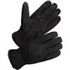 SKYDEER 3M Thinsulate - Guanti termici invernali da lavoro con vera pelle scamosciata di daino antivento (unisex), Pelle di cervo nera scamosciata, X-Large