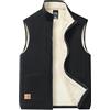 AIEOE Gilet in pile da uomo in cashmere gilet foderato in pile gilet antivento gilet termico Outwear giacca invernale leggera senza maniche