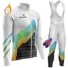 FFFF & OLFEH Maglia Ciclismo Uomo Inverno Termico Vello Manica Lunga Autostrada MTB Bicicletta Abbigliamento Sportivo Casual Attrezzature Fitness Maglia Manica lunga Tuta (T10,6XL)