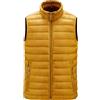 ZDJSWJ Uomo leggero giù giacca escursionismo senza maniche softshell spesso cappotto imbottito gilet