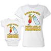 Bulabadoo Coppia Maglietta Mamma e Body Neonato Prima Festa della Mamma - T-Shirt Donna e Body Baby con Drink Aperitivo Prosecco Spritz Mojito Margarita - Idea Regalo Neo Mamma con Figlio o Figlia