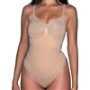 Mama Stuff SlimSkins - Body Contenitivo Modellante Donna Senza Cuciture | Shapewear Invisibile Snellente con Perizoma, Controllo Addominale (Beige, XS/S)
