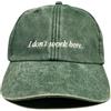 Vivian Flytrap Unisex I Don't Work Here Cappellino da Baseball Ricamato Lavato