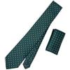 Emila Cravatta uomo verde con pochette di seta cucita a mano elegante larga cerimonia fantasia da lavoro matrimonio classica senza nodo per signore larga 8 lunga 145 cm primavera estate 2026 Verde