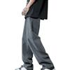 LinRim Jeans da uomo Wide Baggy Streetwear Y2K Jeans Denim Pantaloni da uomo Hip Hop Streetwear Pantaloni adolescenti ragazzi Straight Leg Skateboard Jeans Loose Fit Pants Classic Regular Pantaloni