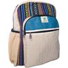 Generisch Zaino Himalayan Hemp - fatto a mano - Zaino unisex in canapa - stile etnico - scomparto per computer portatile - ideale per università, viaggi e uso quotidiano - prodotto in Nepal