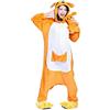 Generico pigiama kigurumi tuta costume animale per carnevale, festa, cosplay monopezzo in flanella, morbido e comodo (Altezza 178cm-186cm/XL, canguro)