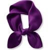 PoeticEHome Foulard in 100% Seta di Gelso Pura - Sciarpa Quadrata Donna a Tinta Unita per Collo e Testa con Confezione Regalo - 68x68 cm