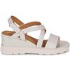 Geox Sandali in Pelle D Spherica Ec6 Bianco -Altezza cu a 7.5cm-