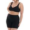 TONEST Shapewear - Intimo Snellente - Taglie Forti - Pantaloncini Modellanti - Vita Alta o Media - Shorts Contenitivi Donna - Mutande Pancia Piatta - Senza Cuciture - 1300-MS-FC-Curvy (44, Schwarz)